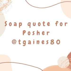 Soap for posher @tgaines80